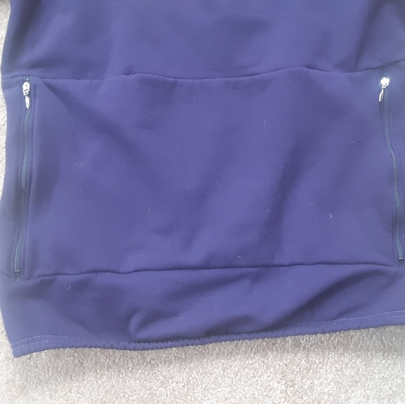 Vintage Y2K Performance Bicycle Fleece Cycling Jersey, Rear Zip Kangaroo Pocket - Picture 13 of 16